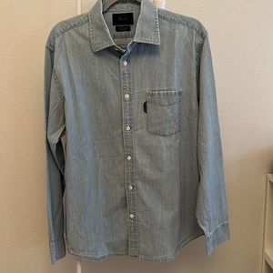 Men's Faconnable Light Jean Long Sleeve Shirt
